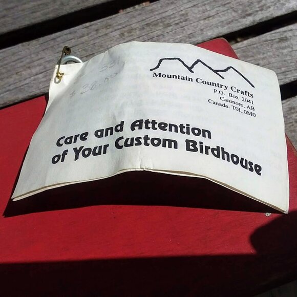 Beautiful Handmade Birdhouse Cow Utter Black & White Made in Alberta Canada - Picture 10 of 10